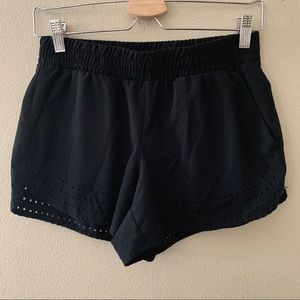 Black athletic shorts